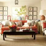 burnt orange living room accessories